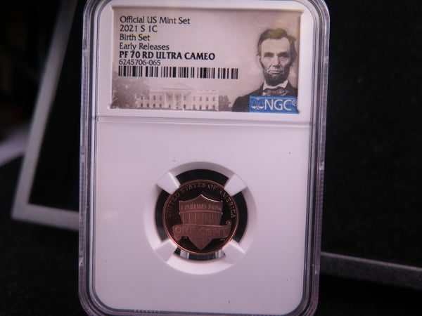2021-S Proof Lincoln Shield Cents, NGC Graded PF-70 Ultra Cameo, Store #10699