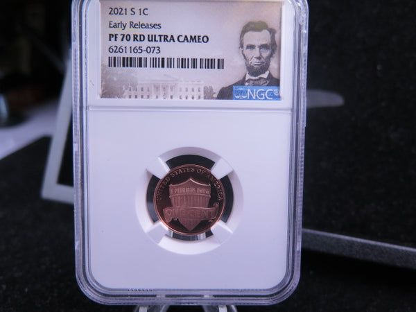2021-S Proof Lincoln Shield Cents, NGC Graded PF-70 Ultra Cameo, Store #10700