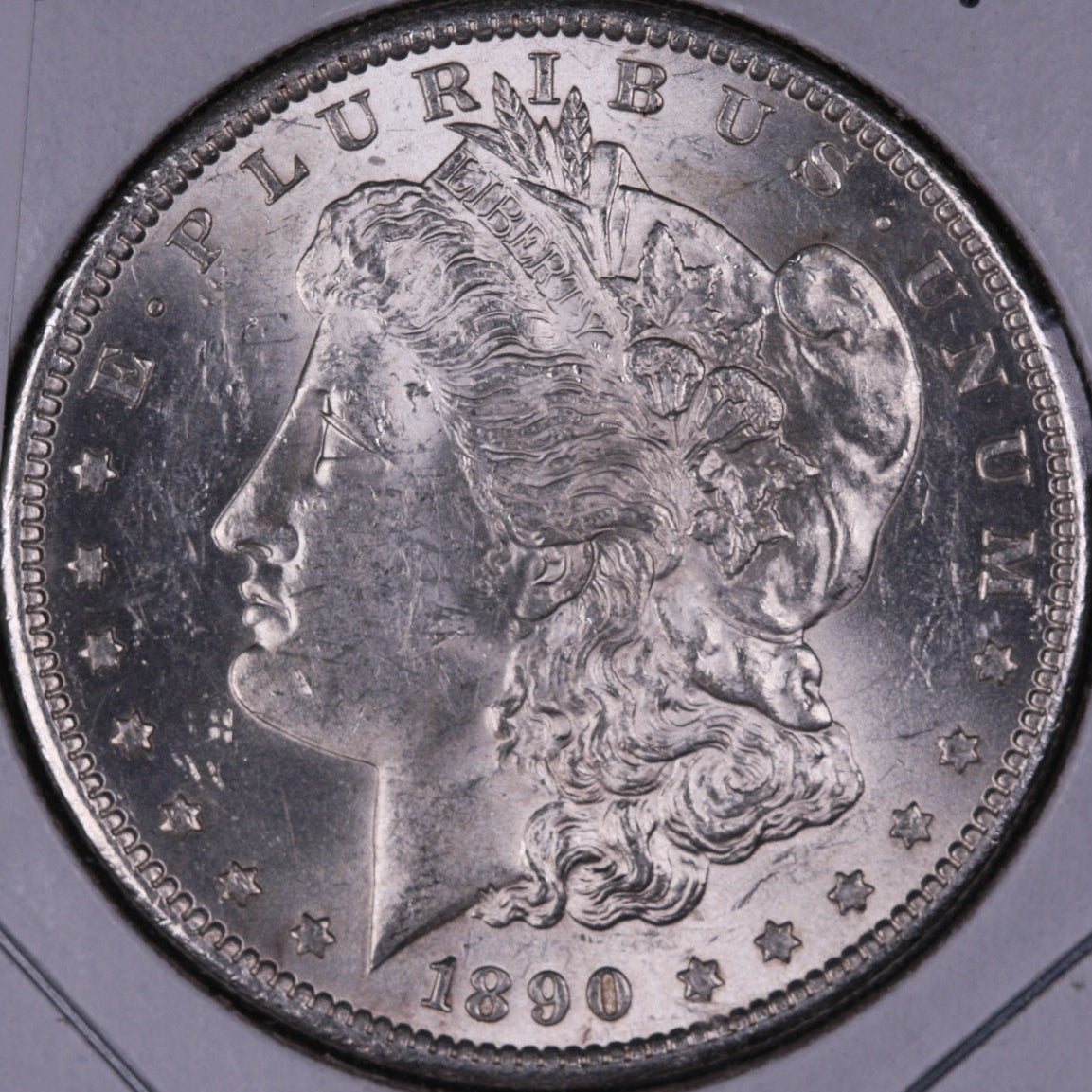 1890-S Morgan Dollar, Mint State Circulated Coin. Store #05717