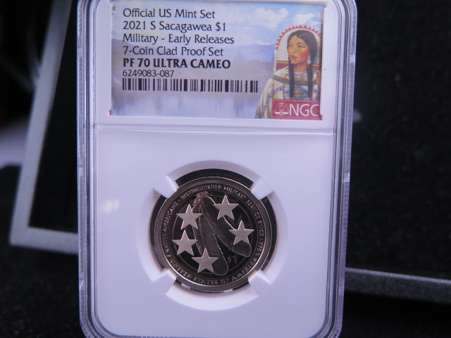 2021-S Sacagawea, Native American Dollar, NGC Graded PF-70 Ultra Cameo, Store