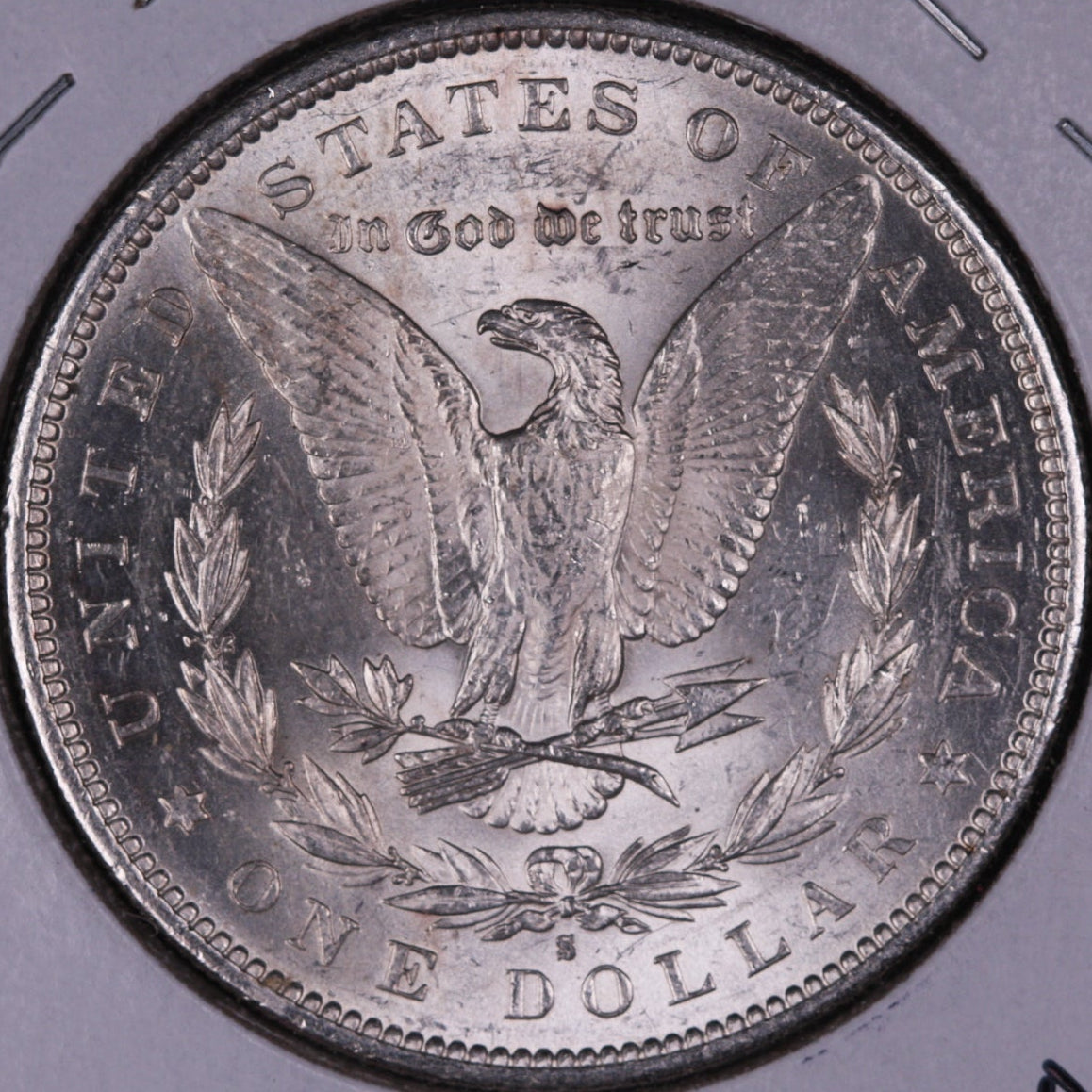 1890-S Morgan Dollar, Mint State Circulated Coin. Store #05717