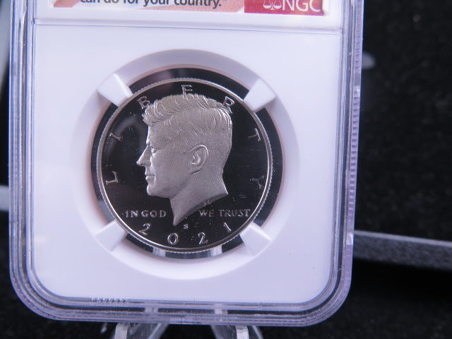 2021-S Proof Kennedy Half Dollar, NGC PF-70, Ultra Cameo, First Release.