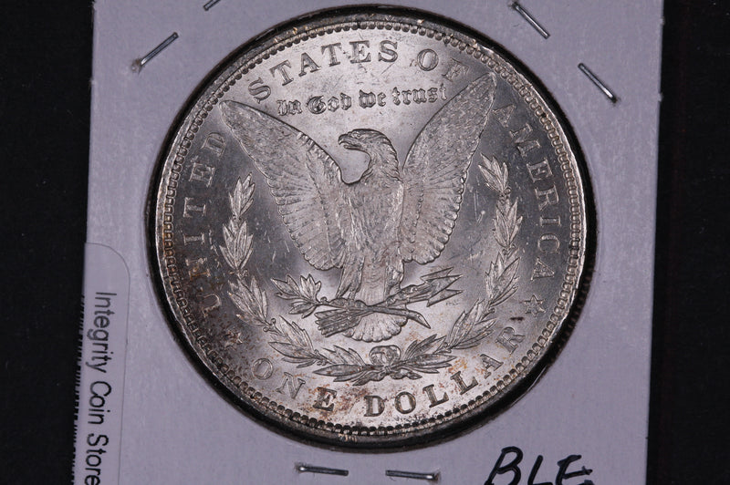 1891 Morgan Silver Dollar, UN-Circulated Coins, Slight Toning. Store