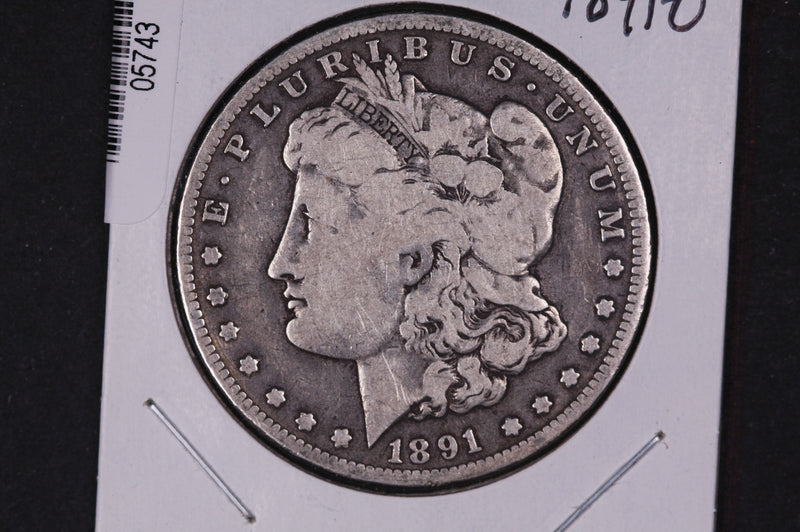 1891-O Morgan Silver Dollar, Affordable Circulated Coins. Store