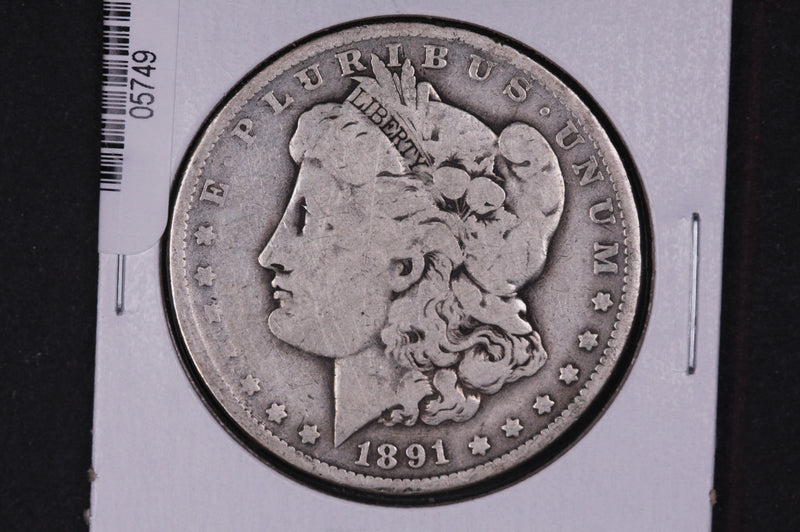 1891-O Morgan Silver Dollar, Cull Circulated Coin. Store
