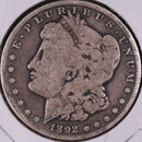 1892-S Morgan Silver Dollar, Very Good Circulated Coin, Store