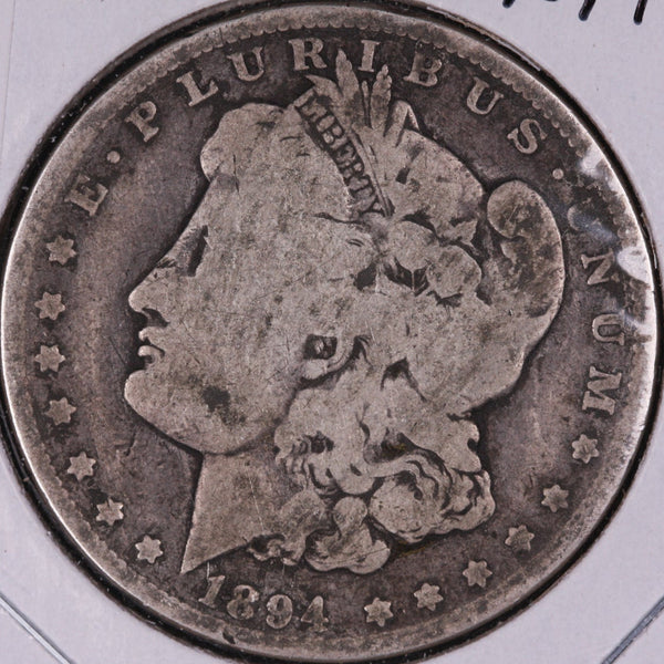 1894-O Morgan Silver Dollar, Good+ Circulated Coin, Store #DR0353