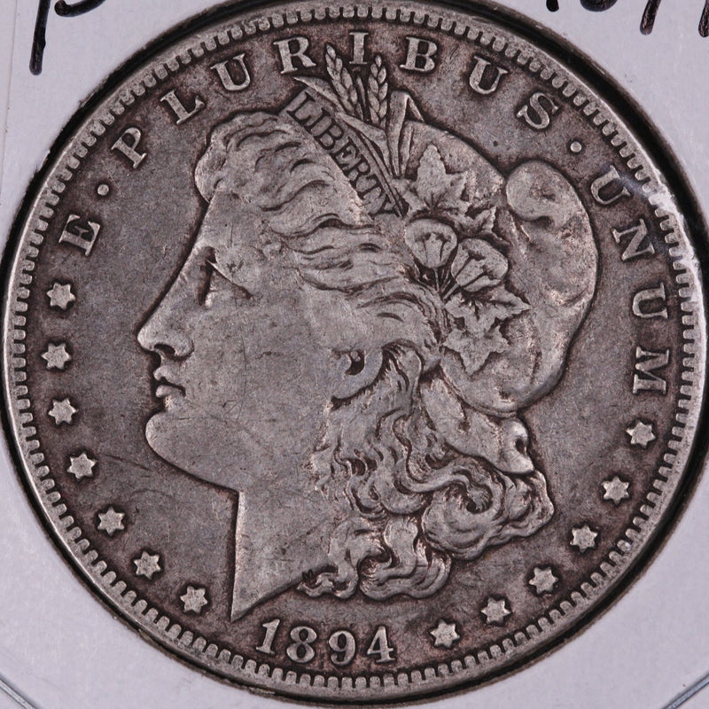 1894-O Morgan Silver Dollar, Extra Fine+ Circulated Coin, Store