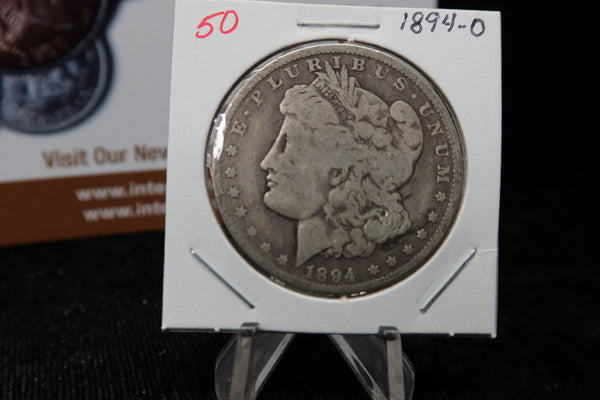 1894-O Morgan Silver Dollar, Circulated Condition, Store #08161