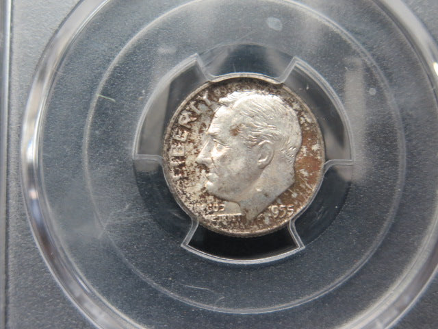 1955-D Roosevelt Dime, PCGS MS66 FB. Store #08534