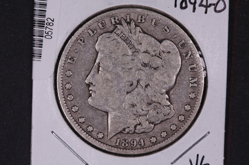 1894-O Morgan Silver Dollar, Good to Very Good Circulated Coins. Store