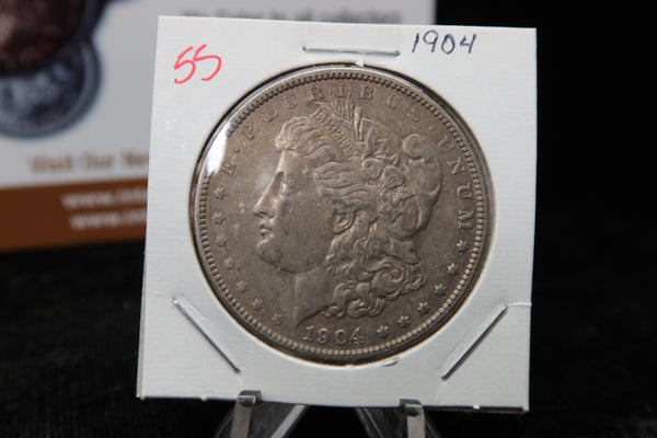1904 Morgan Silver Dollar, Circulated Condition, Store #08169