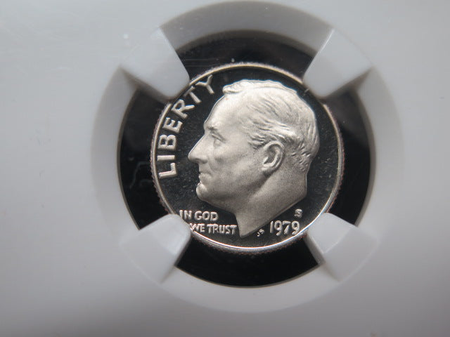 1979-S Roosevelt Dime, Type 2, NGC PF70 Ultra Cameo. Store #08537