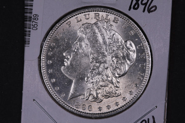 1896 Morgan Silver Dollar, Gem Mint State Uncirculated Coin, Store #DR0080