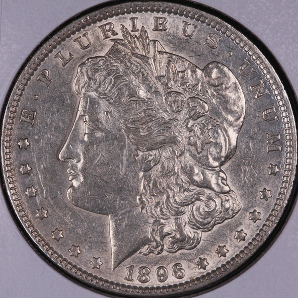 1896 Morgan Silver Dollar, Mint State Uncirculated Coin, Store #DR0363