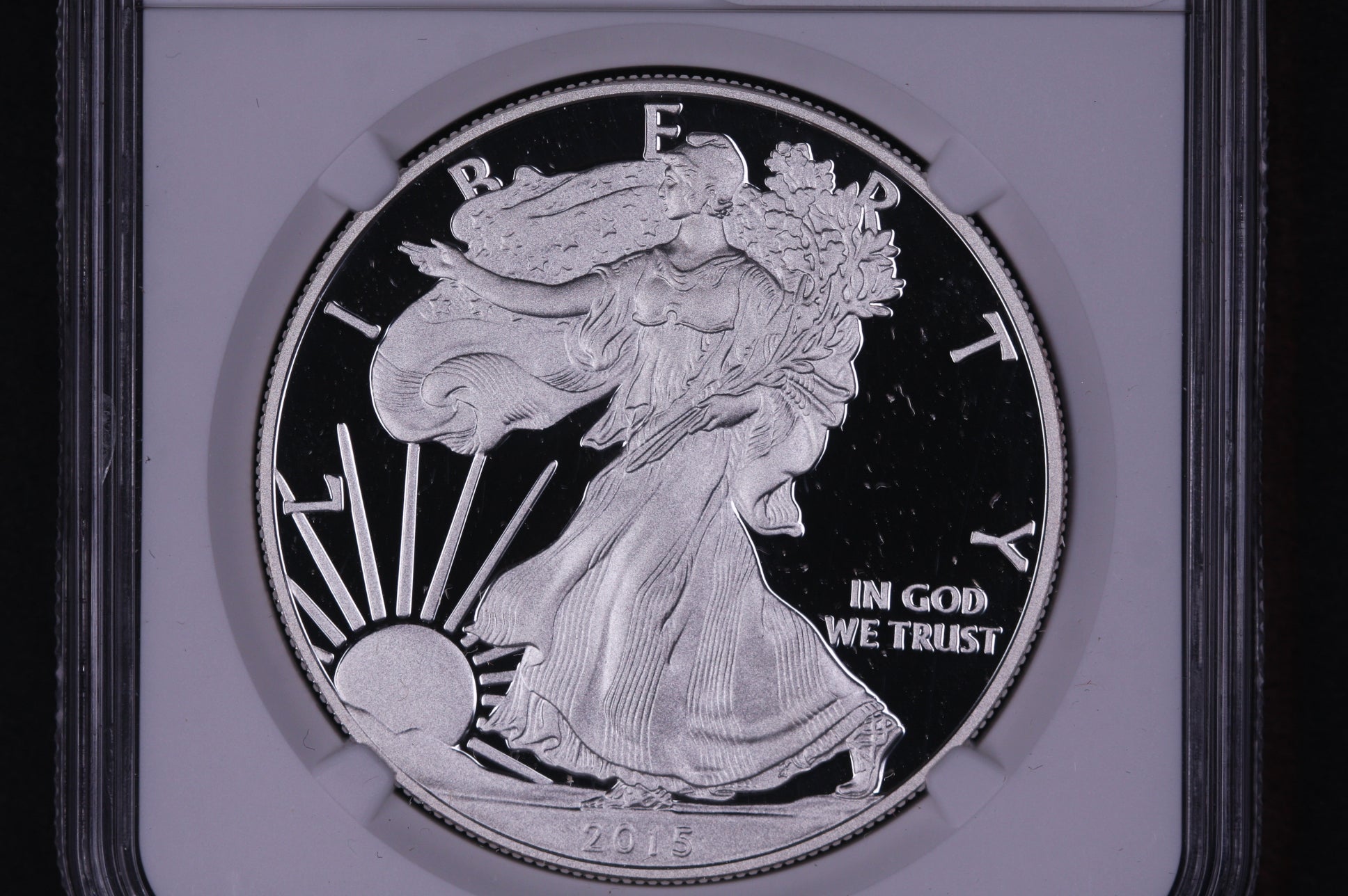 2015-W American Silver Eagle. NGC Graded PF-70 Ultra Cameo, Store #AE0142