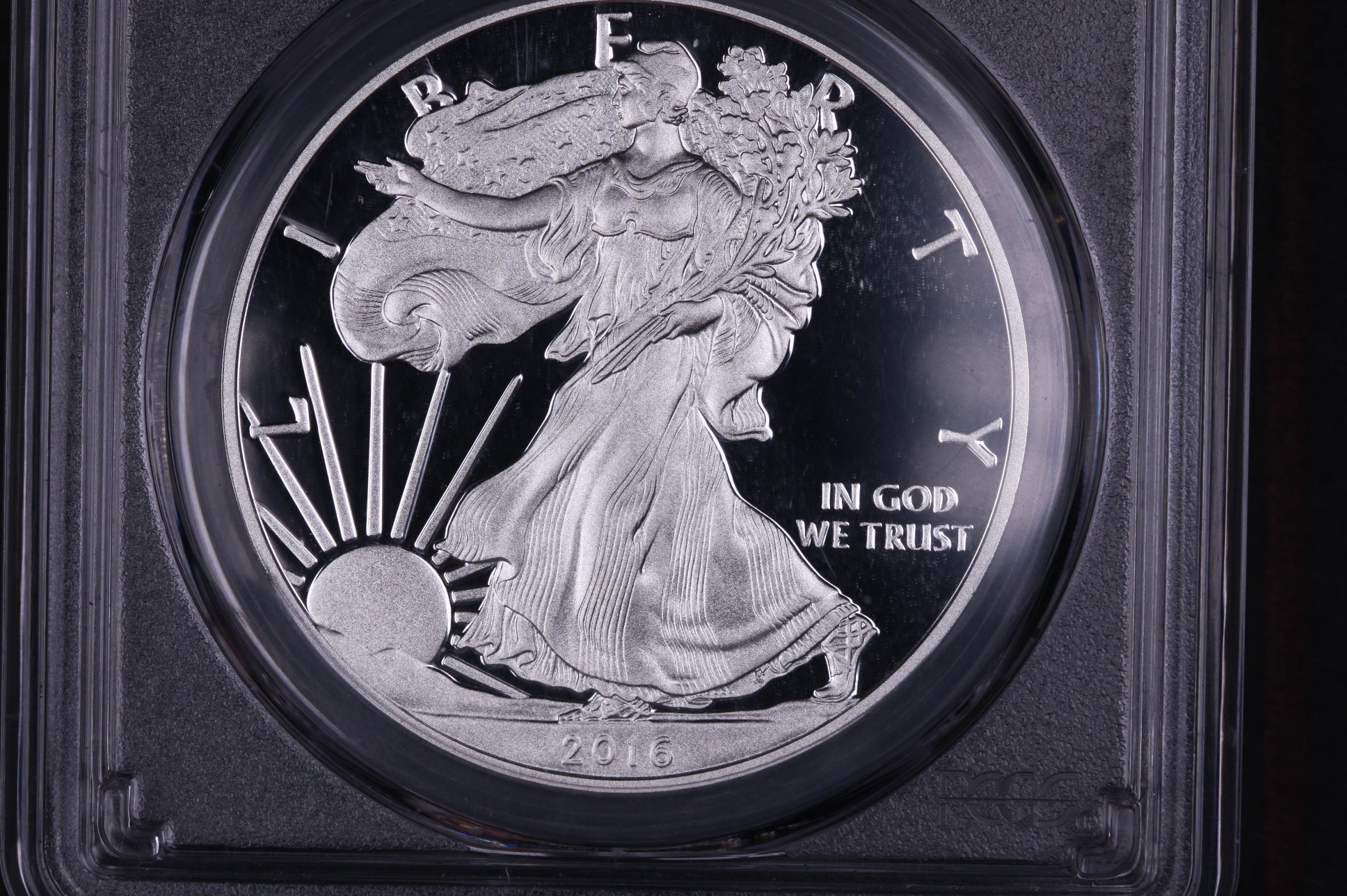 2016-W American Silver Eagle. PCGS Graded PR-70 DCAM. Lettered Edge. Store #03797