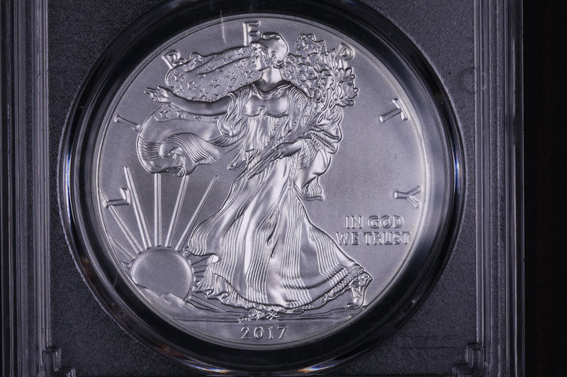 2017-W American Silver Eagle. PCGS Graded SP-70. Burnished Silver. Store