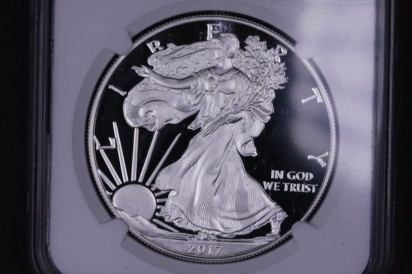 2017-S American Silver Eagle. NGC Graded PF-69 Ultra Cameo.  Store #03808