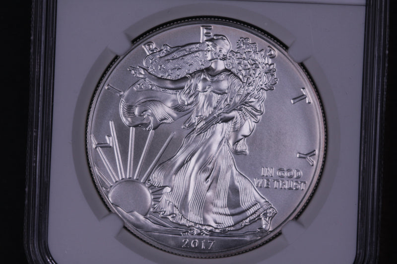 2017-W American Silver Eagle. NGC Graded MS-70 Burnished Silver.  Store