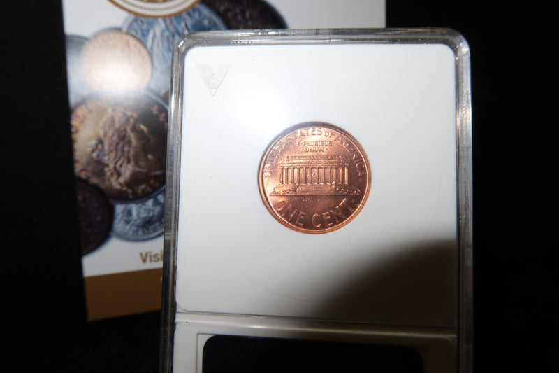 1995 Double Die Obverse Lincoln Memorial Cent, ANACS Graded MS66 RD, Store