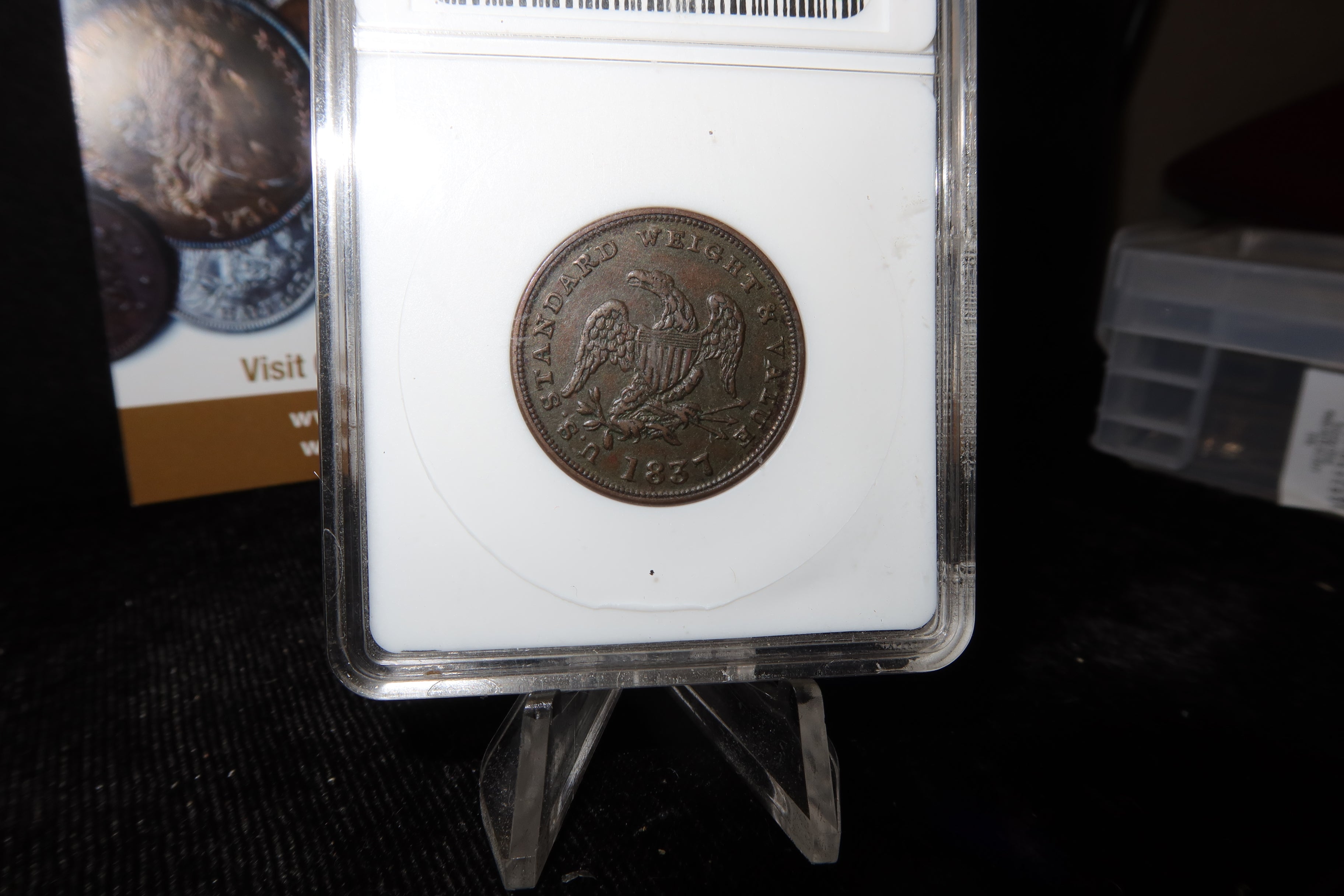 1837 Hard Times HT-73 Token. ANACS AU50. Post-Colonial. #08472