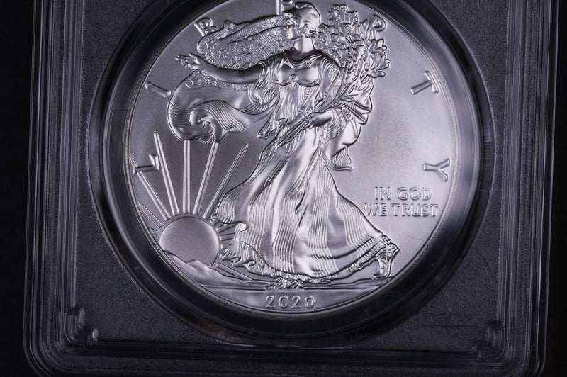 2020 American Silver Eagle. PCGS Graded MS-69. First Strike.  Store
