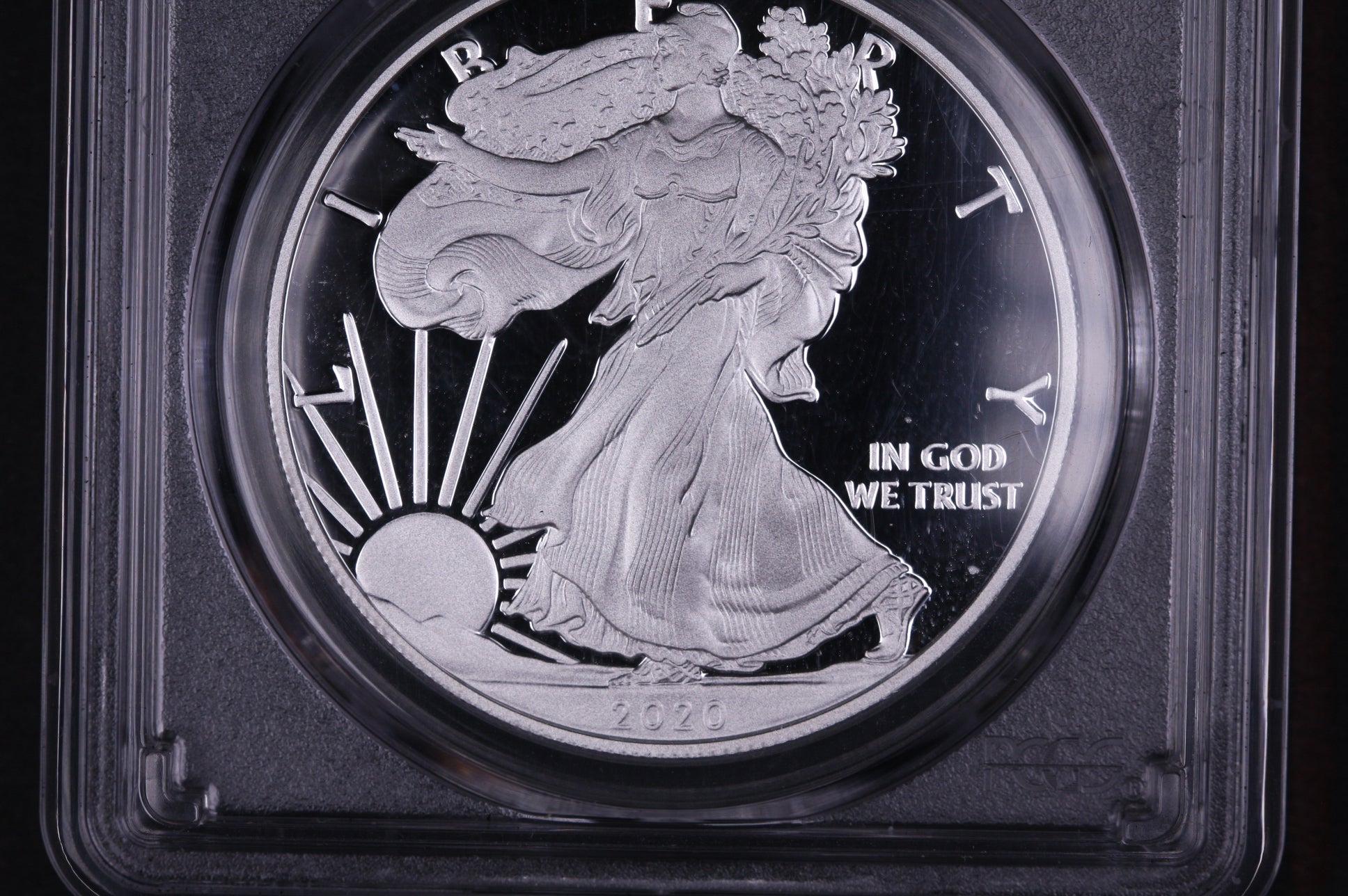 2020-W American Silver Eagle, PCGS Graded PR-70 DCAM, First Strike, Store #03835