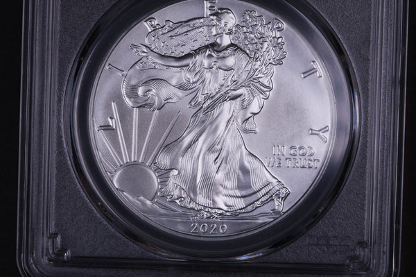 2020-(P) American Silver Eagle. PCGS Graded MS-70 Emergency Issue.  Store #03836