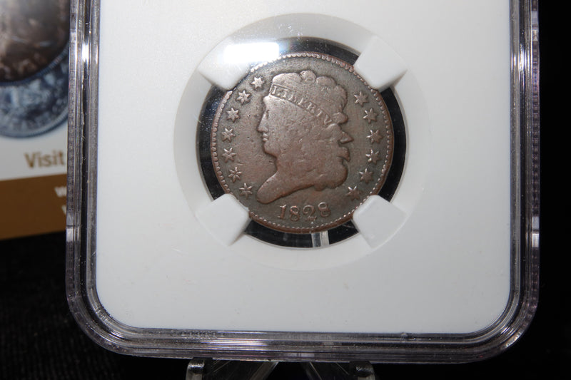 1828 Classic Head Half Cent. NGC Graded G6 BN. Store