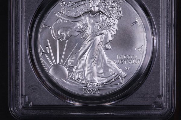 2021 American Silver Eagle. PCGS Graded MS-70 Type 2 Flying Eagle. Store #03841