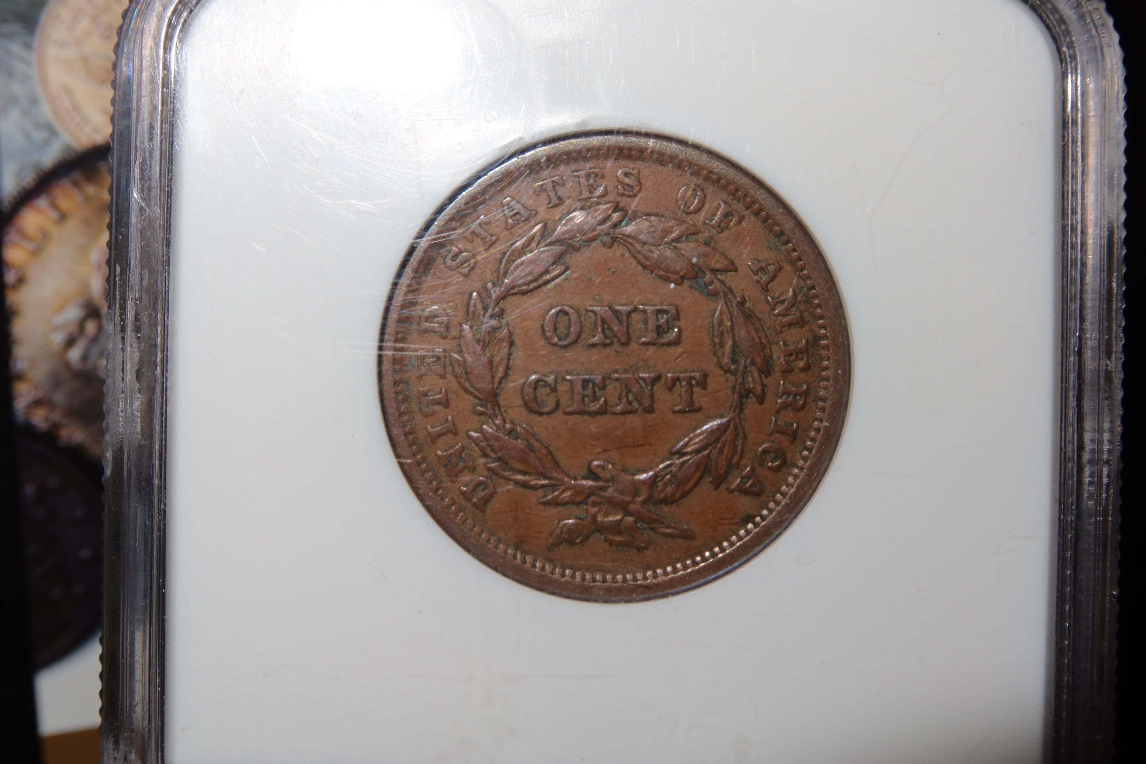 1843 Liberty Head Large Cent.  NGC Graded XF 40 BN. Store #08478