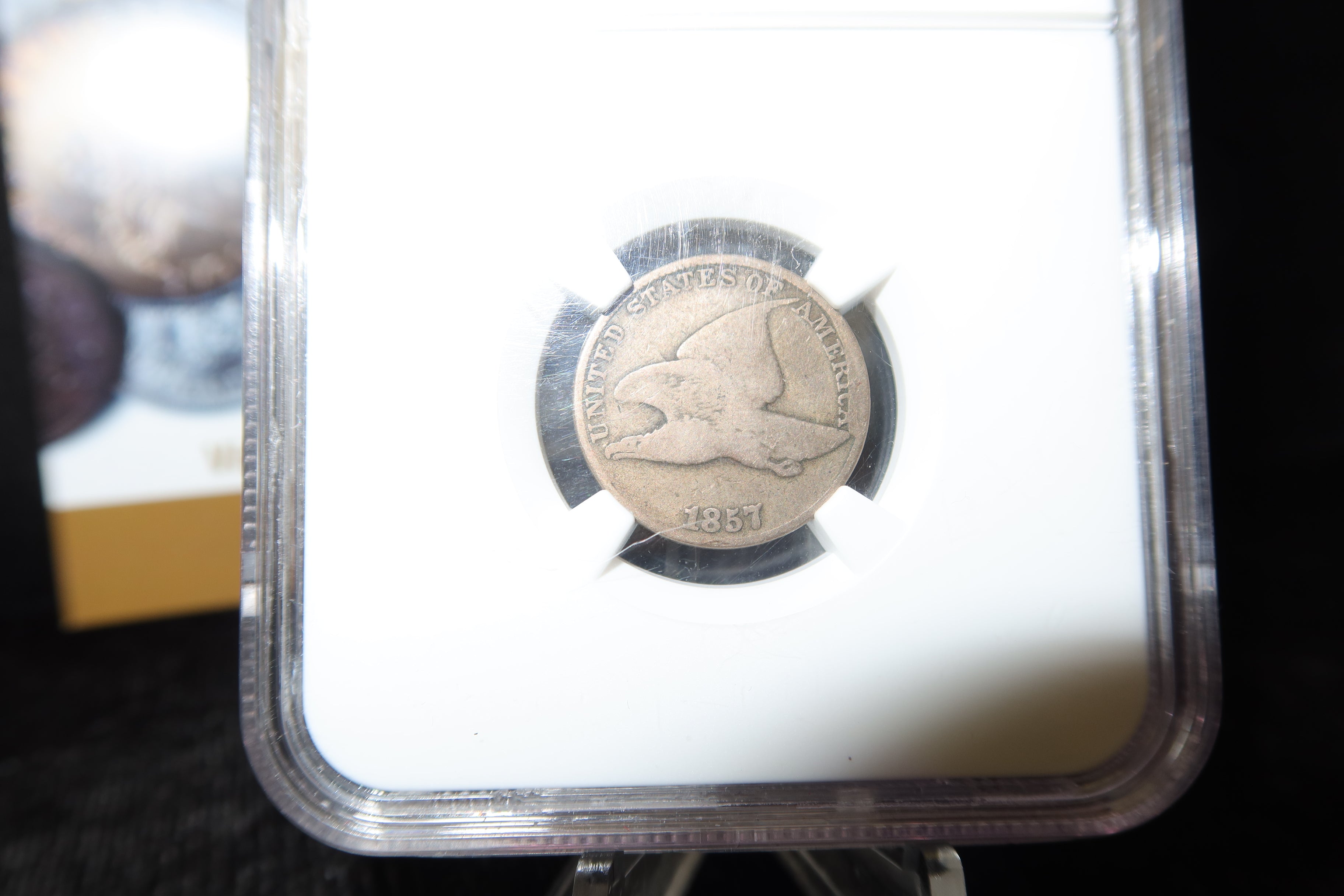 1857 Flying Eagle Small Cent. NGC Graded Good Details. Store # 08486