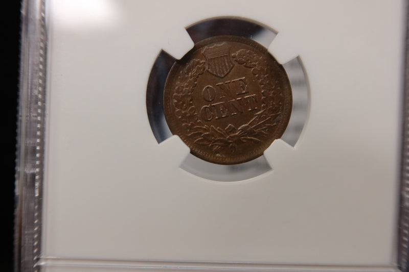 1865 Indian Head Small Cent. NGC Graded AU55. Store