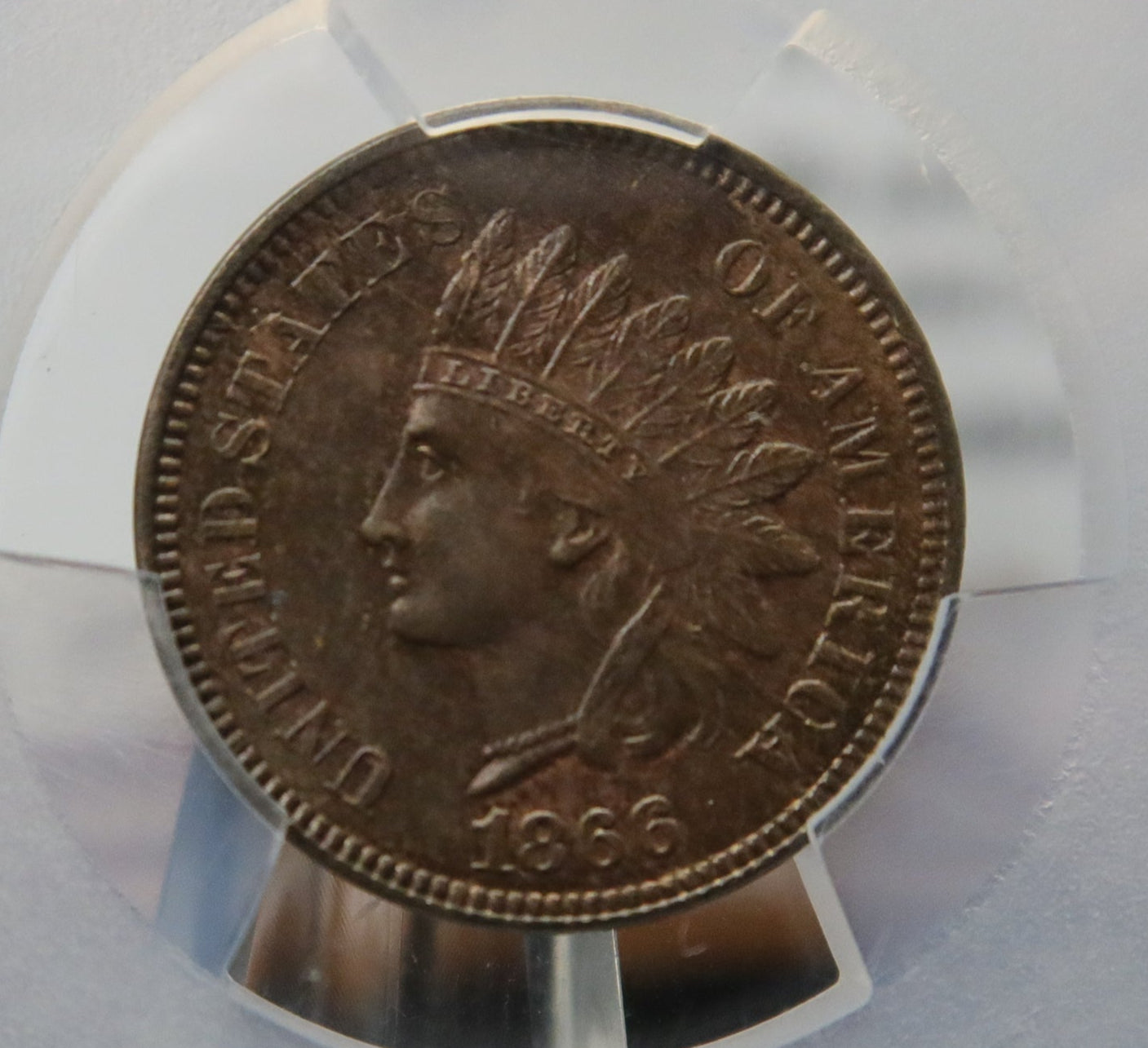 1866 Indian Head Small Cent. PCGS Graded MS63 BN. Store #GCT003