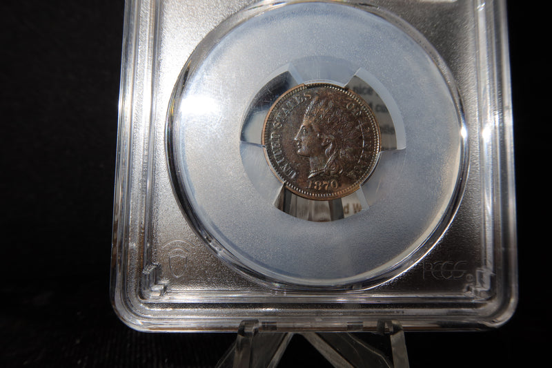 1870 Indian Head Small Cent. PCGS Graded PR62BN. Store