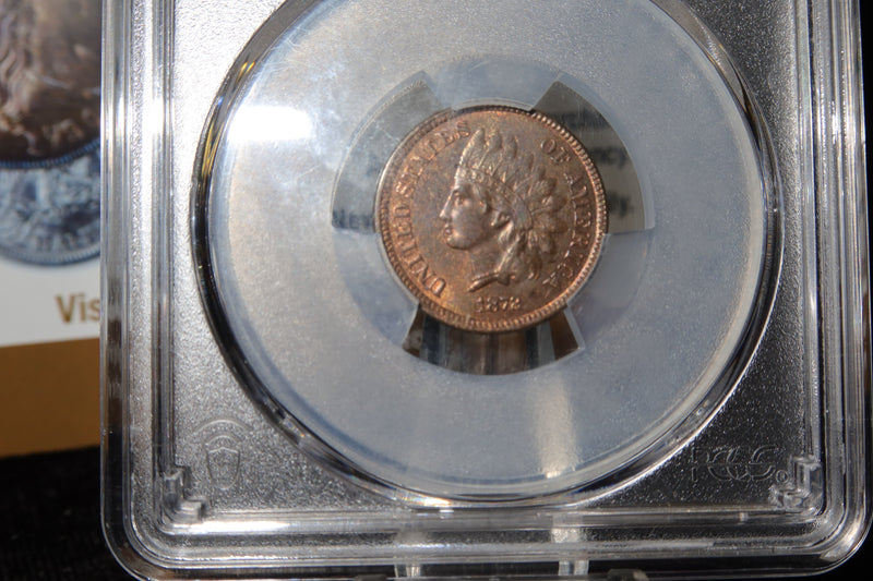 1872 Indian Head Small Cent. PCGS Graded MS63 BN. Store
