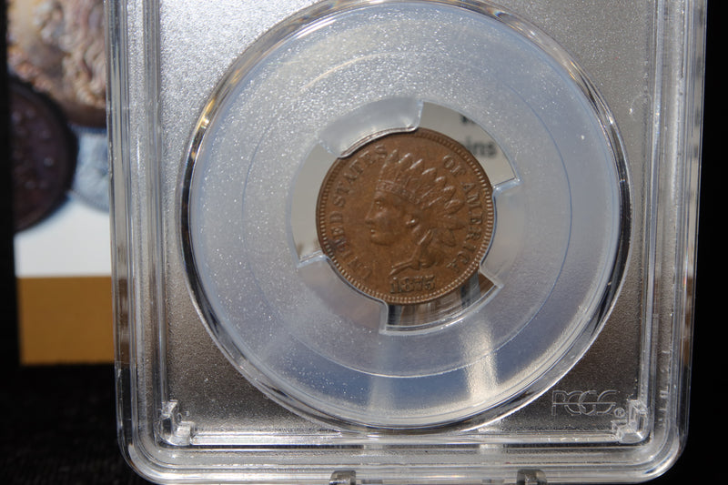 1875 Indian Head Small Cent. PCGS Graded XF45. Store