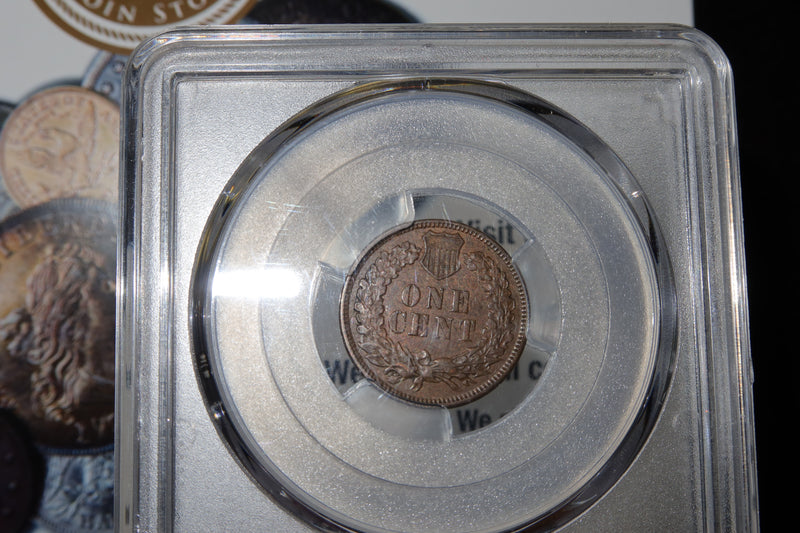 1875 Indian Head Small Cent. PCGS Graded XF45. Store