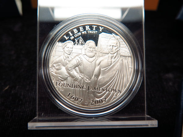 2007-P Jamestown Silver Dollar Commemorative, Original Government Package, Store #12237