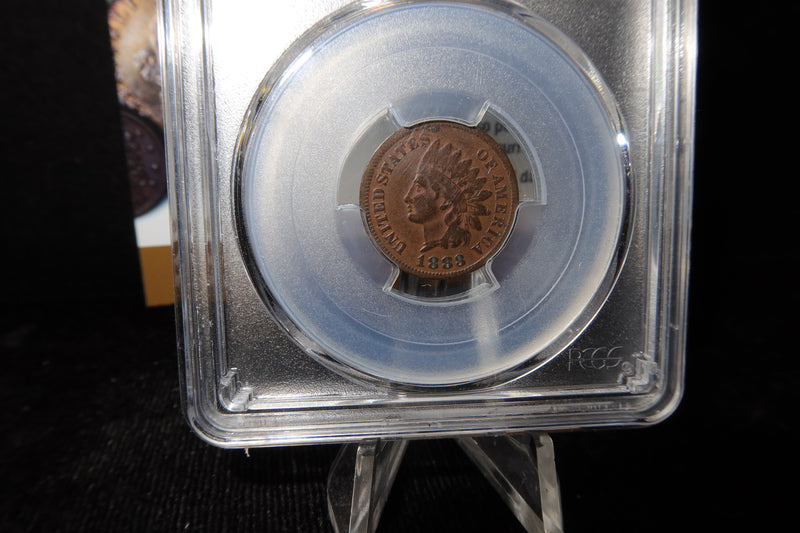 1883 Indian Head Small Cent. PCGS Graded Cleaned-F Detail. Store