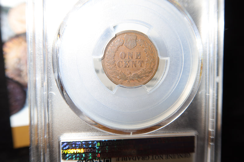 1883 Indian Head Small Cent. PCGS Graded Cleaned-F Detail. Store