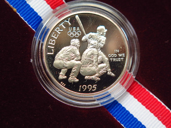 1995-S US Olympic Half Dollar Proof Commemorative, Original Government Package,  Store #12241