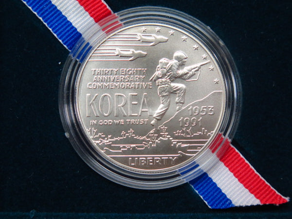 1991-D Korean War Silver Dollar Commemorative. Store #12244