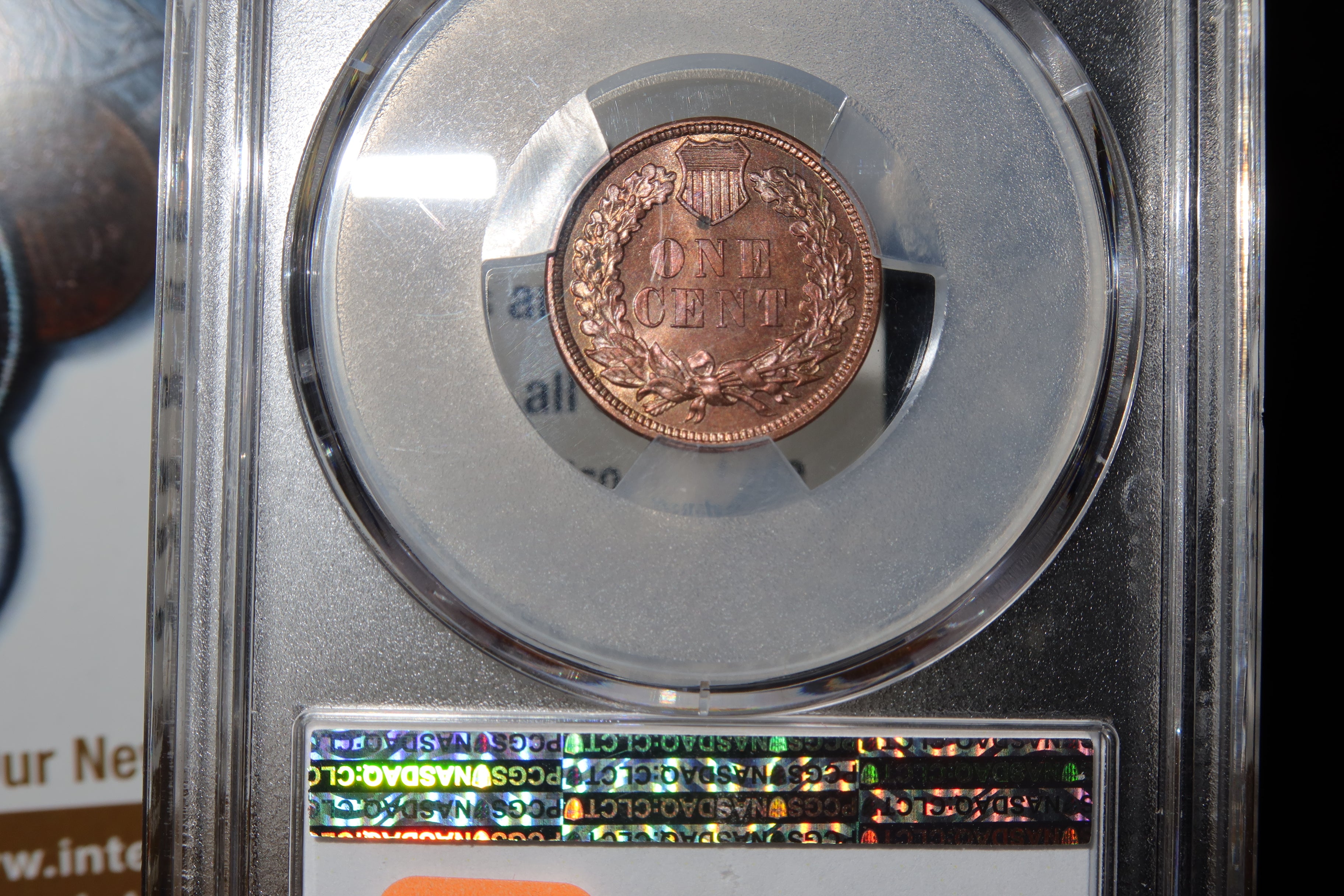 1886 Indian Head Small Cent. Variety I. PCGS Graded PR64 RB. Store # 08507