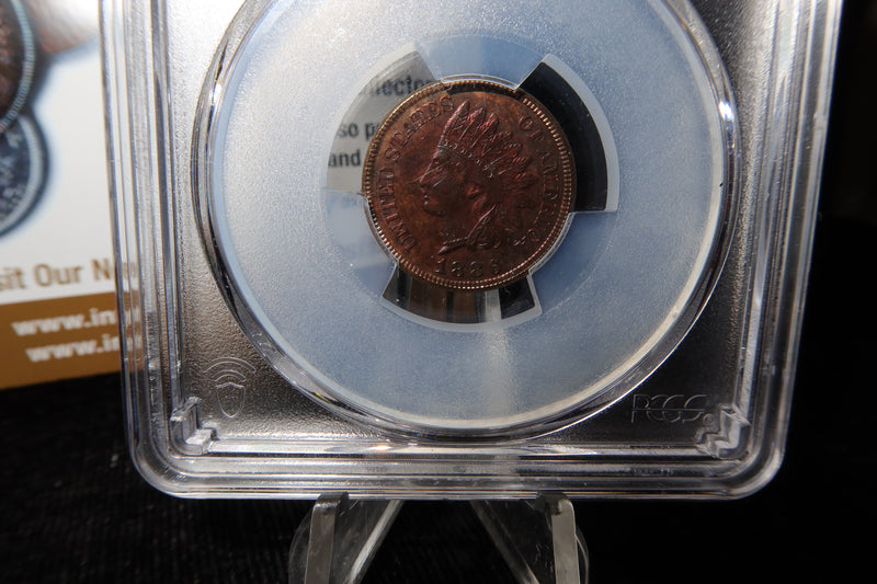 1886 Indian Head Small Cent. Variety II. PCGS Graded PR63 BN. Store