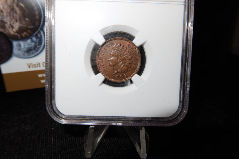 1905 Indian Head Small Cent. NGC Graded MS62 BN. Store