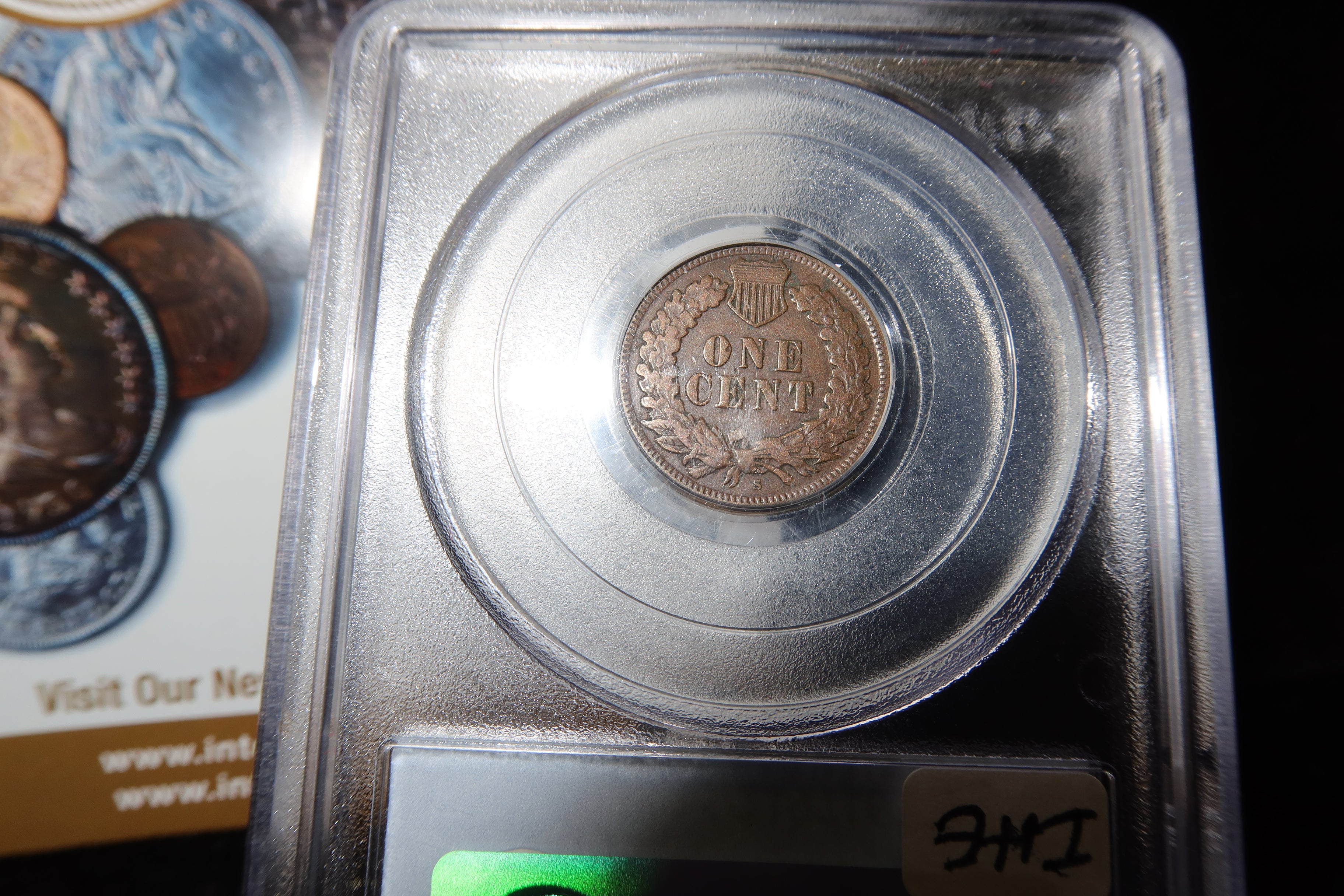 1909-S Indian Head Small Cent. PCGS Graded F15. Store # 08513