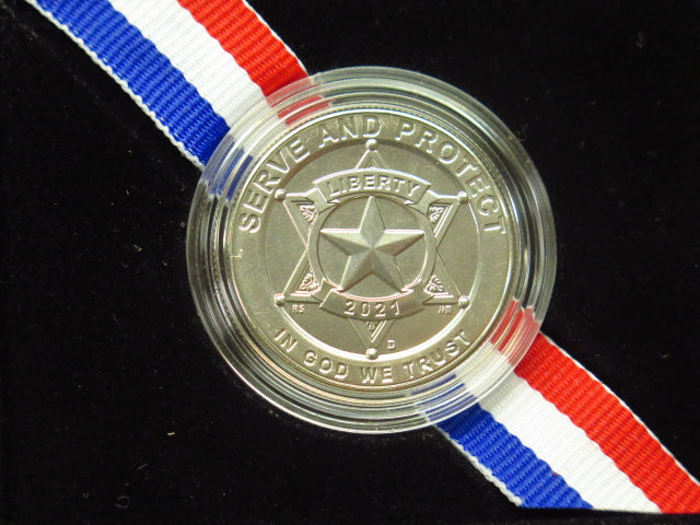 2021-D Law Enforcement Memorial Commemorative Clad Half Dollar, Original Government Package, Store