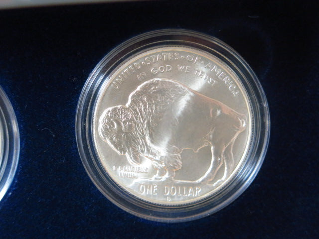 2001-P/D American Buffalo Proof and UNC Proof Commemorative Set, Original Government Package, Store